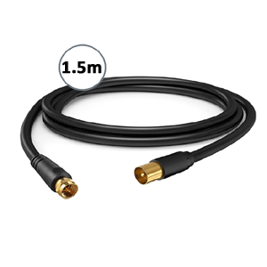 F-type TV Fly Lead in 1.5M