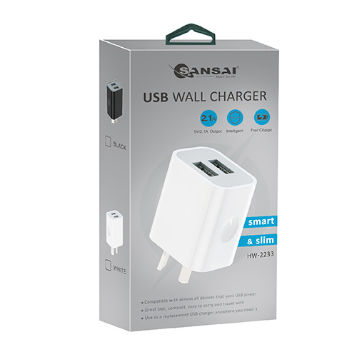 2.1A 2xUSB outlets Wall Charger - Image 4