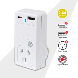 USB C + A Power Adaptor