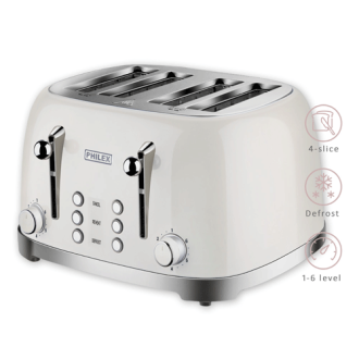 4-Slice Retro Toaster