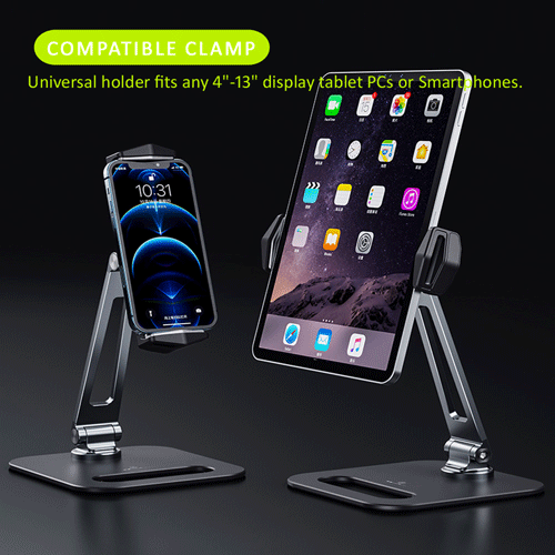 Aluminum Desktop Tablet & Phone Stand - Image 3